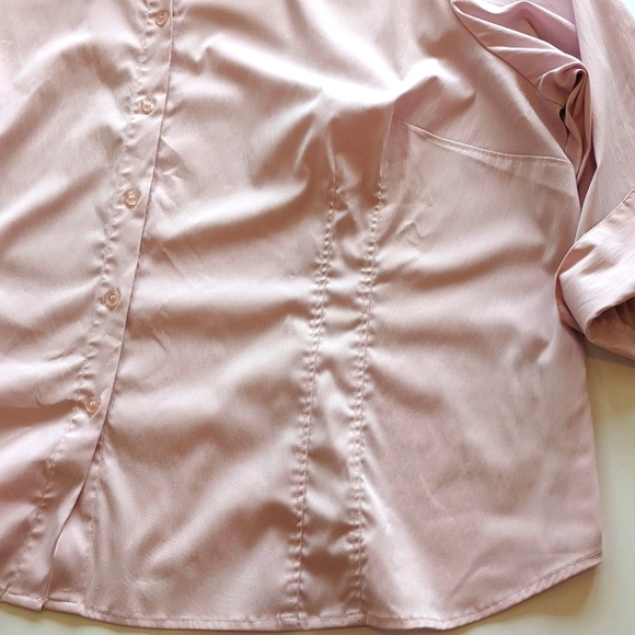 Pink A&E Sport v-neck button down summer Size 26 - Picture 6 of 10